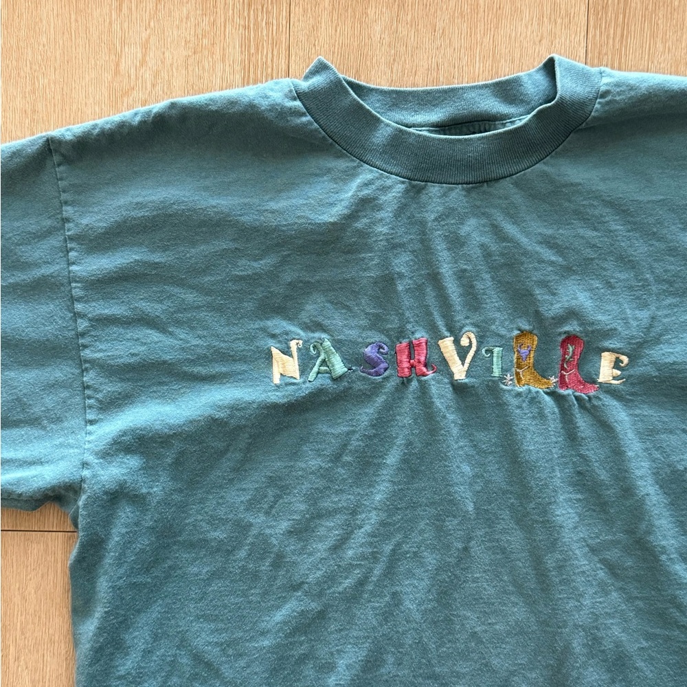 Vintage 'Nashville' Embroidered Tee